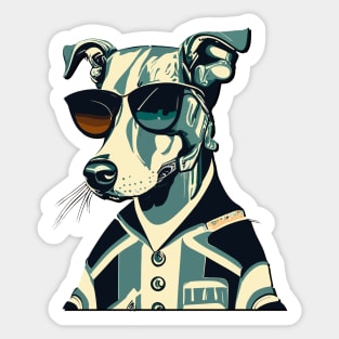 coolest dog on the block Sticker